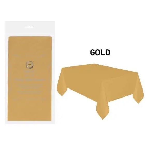 DID Party Table Covers Assorted Colours 54-Inch x 54-Inch Pack of 2 PY0641 | Plastic Tablecloths | Spill-Proof and Easy to Clean | Ideal for BBQs-Birthdays-Picnics and More