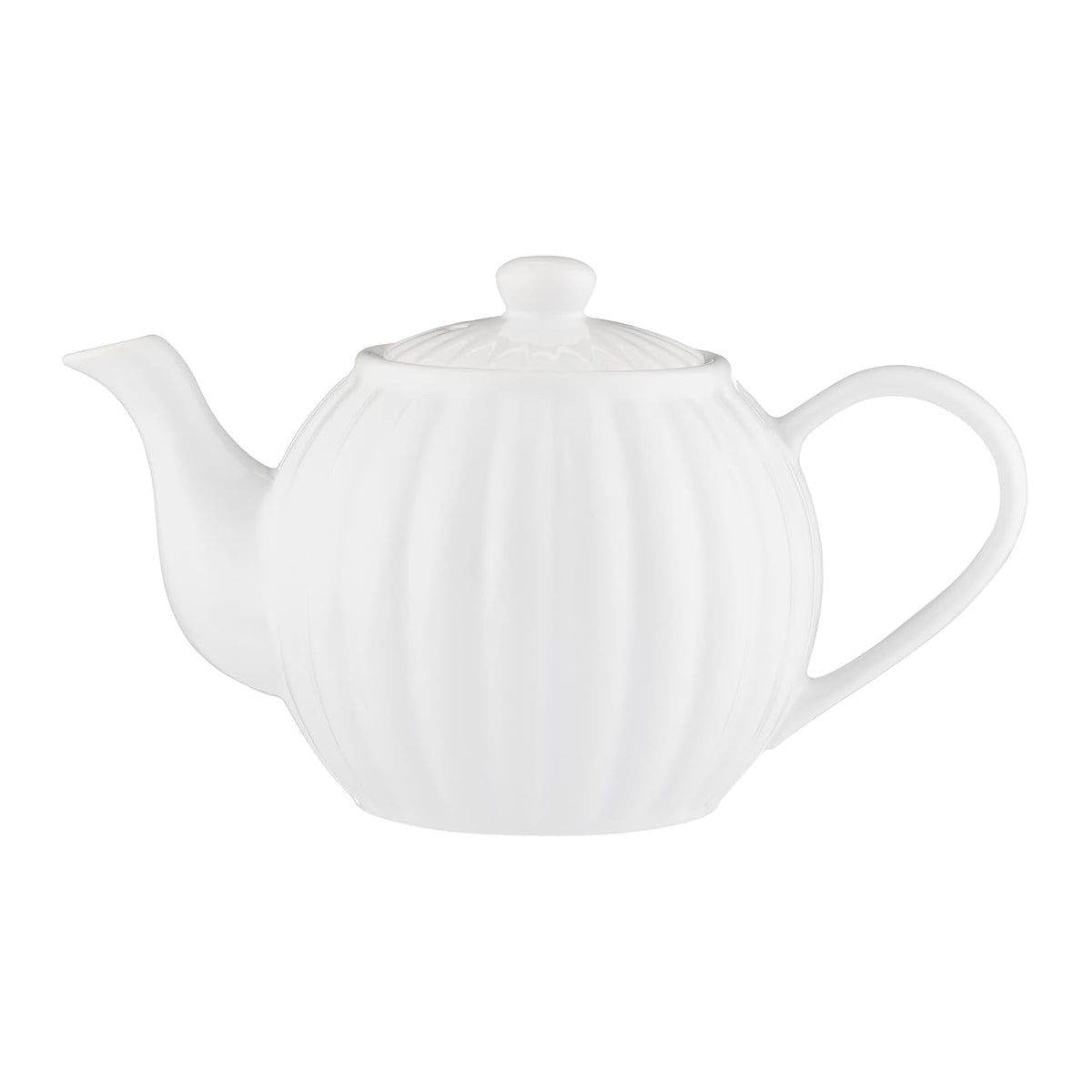 Price and Kensington Luxe 6 Cup Teapot White 1100ml 56.814 | Dishwasher Safe and Microwave Safe