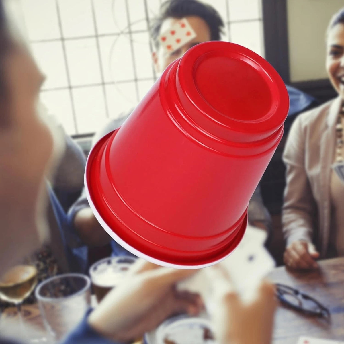 DID Plastic Shot Cups Red 60ml Pack of 20 PY0636 | Reusable | Ideal for Parties and Drinking Games