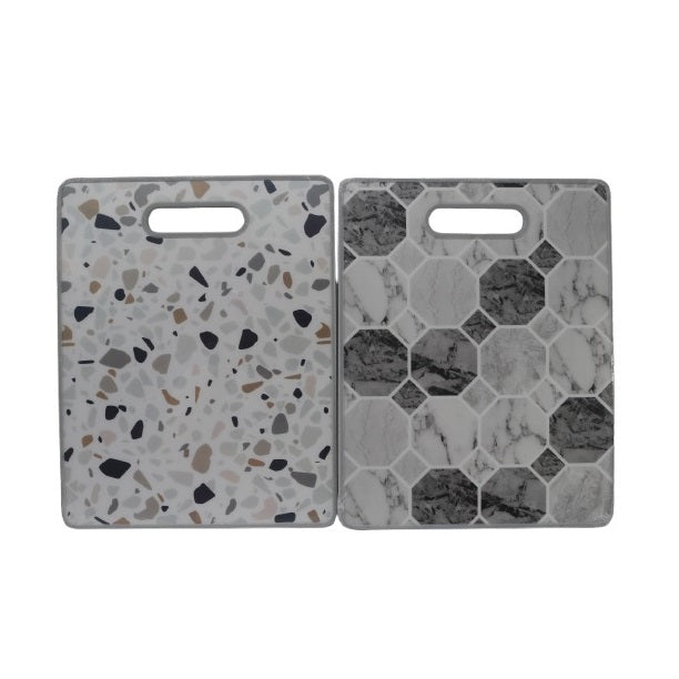 Marble Pattern Chopping Board with handle Assorted Colours 30cm x 38cm Pack of 1 DI097 | Durable Cutting Boards | For Kitchen Use