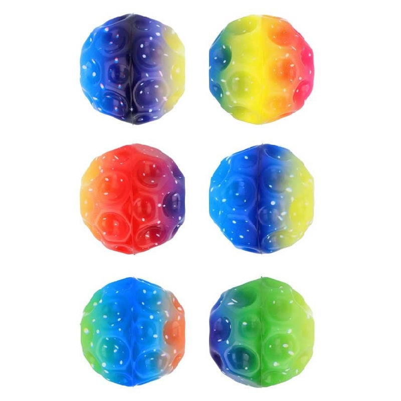 Henbrandt Ltd High Bouncer Rainbow Space Ball Assorted 7cm Pack of 1 T65380