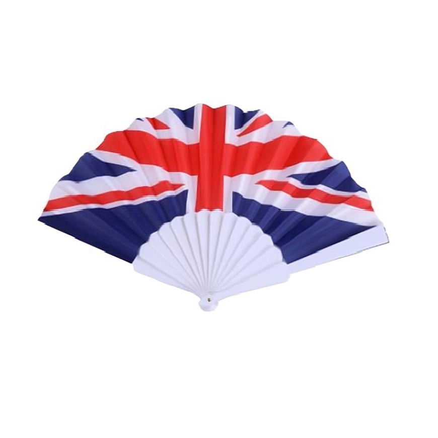 Union Jack Folding Hand Fan Multicolour CF040