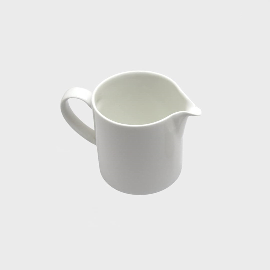 Ceramic Cream and Milk Jug with Handle White 200ml DK145 | Creamer Pitcher for Tea-Coffee and Serving Sauces