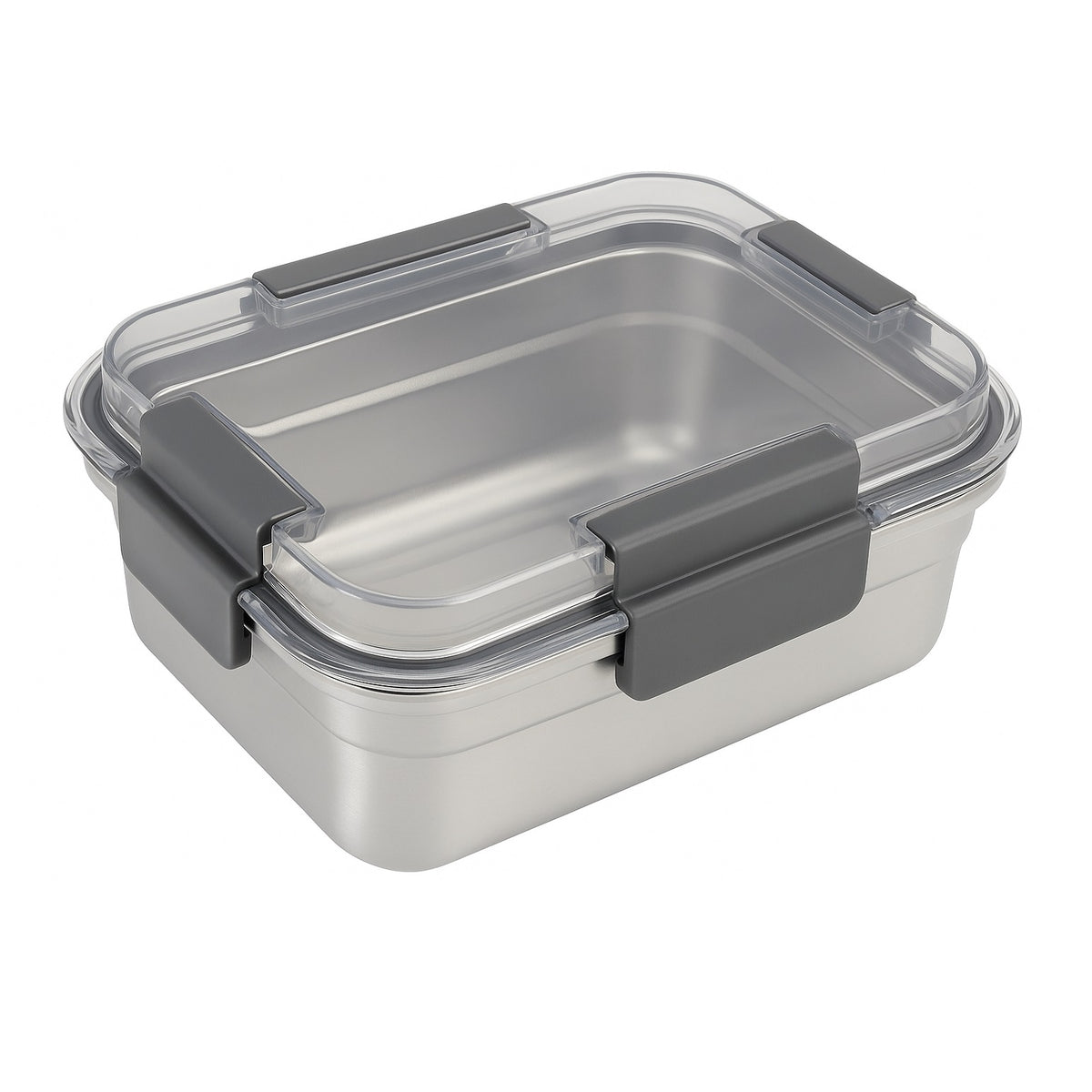 Stainless Steel Lunch Box Silver 1200ml DC060B