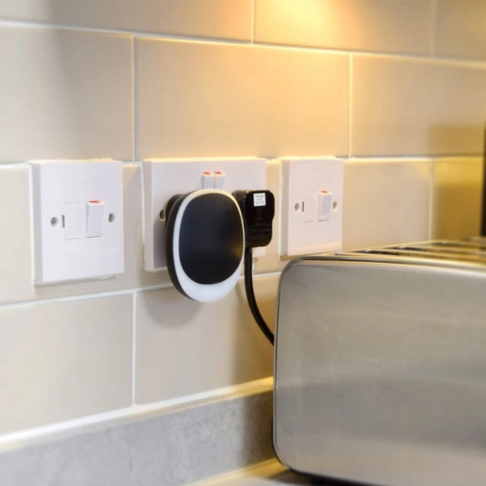 AVSL Mercury Wireless Plug-in Doorbell with LED Alert Black 350.311UK | Choice of 38 Tones and Melodies | 200 Metre Range | IP44 Weatherproof