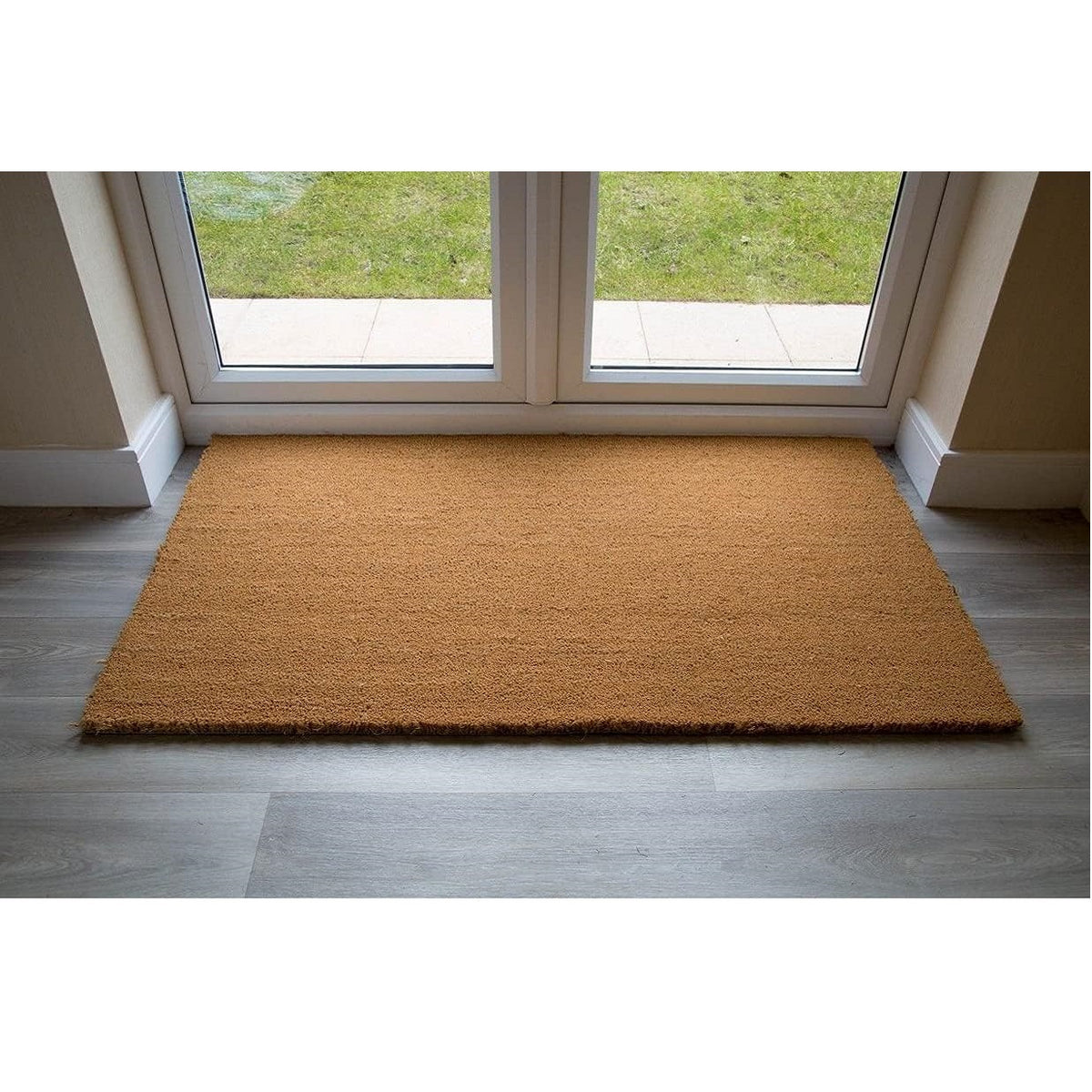 Ashley Housewares Plain Coir Door Mat Brown 60cm x 40cm DM159