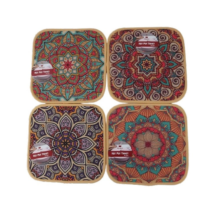 Dura Round and Square Hot Pot Trivet Assorted Colours 20cm DI095B