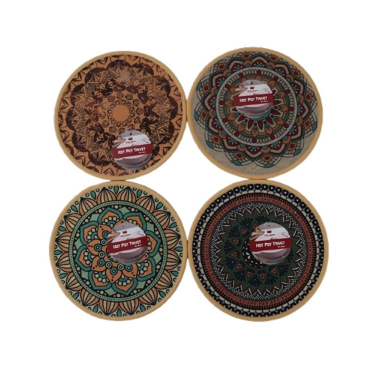 Dura Round and Square Hot Pot Trivet Assorted Colours 20cm DI095B