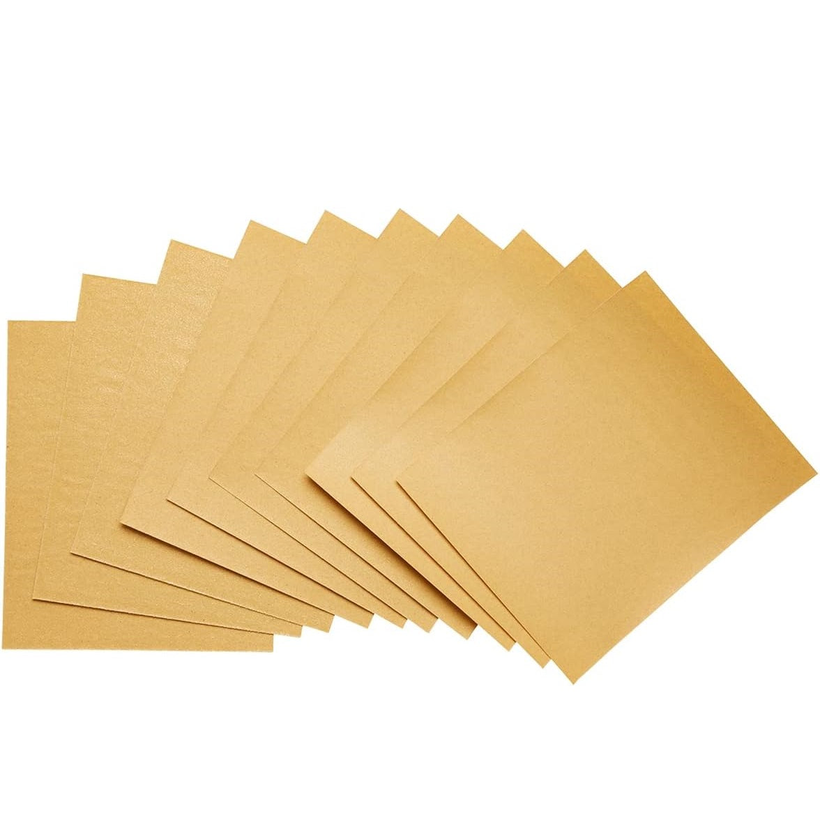 Blackspur Sandpaper Set Brown 140mm x 115mm Pack of 36 GP260 | Assorted Grits | Very Fine | Fine | Medium and Coarse | Multi-Purpose Sanding Sheets | For Wood-Metal and Paint