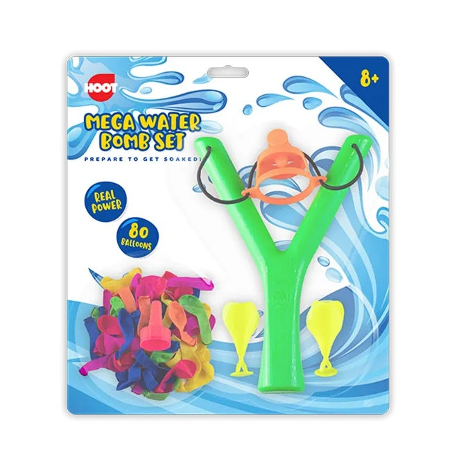 Hoot Mega Water Bomb Set Assorted Colours TOY7983OB | Real Power | 80 Balloons