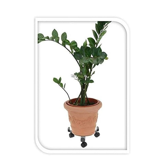 Green Blade Extendable Plant Trolley Black PP139 | Adjustable Metal Roller Stand with 3 Wheels | Fits Pots Diameter 25â€“38cm | Easy Mobility for Heavy Plant Pots | Maximum Load 50kg Stationary-30kg Moving | Leg Extends from 8-14cm | Durable