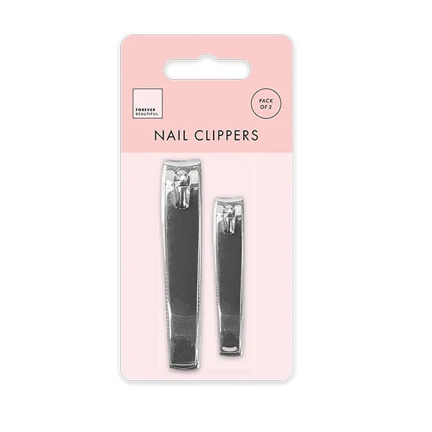 Gem Imports Forever Beautiful Nail Clipper Chrome Pack of 2 PER7944