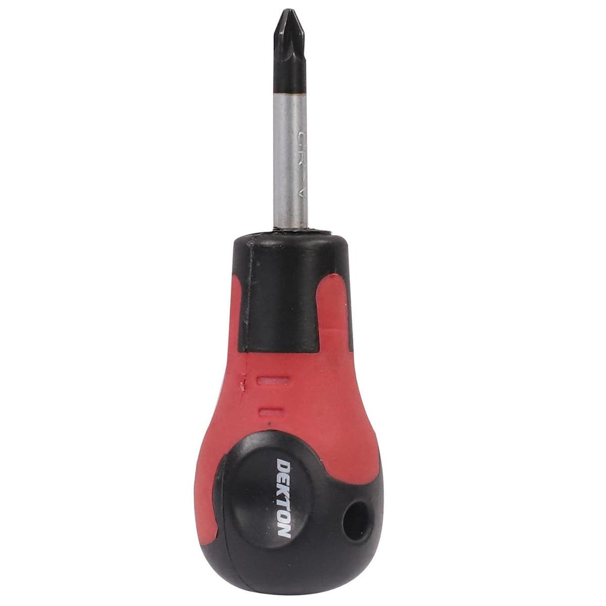 Dekton Pozi Number 2 Sure Grip Screwdriver Red and Black 38mm DT65160B | Strong CR-V Steel | Magnetic Tip