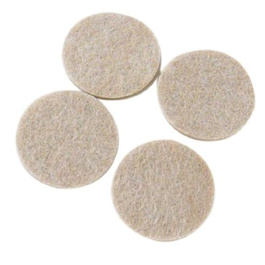 Securit Round Felt Pads Self Adhesive Brown 75mm x 5mm Pack of 4 S5405 | Prevents Scratches | Furniture Floor Protector Pads