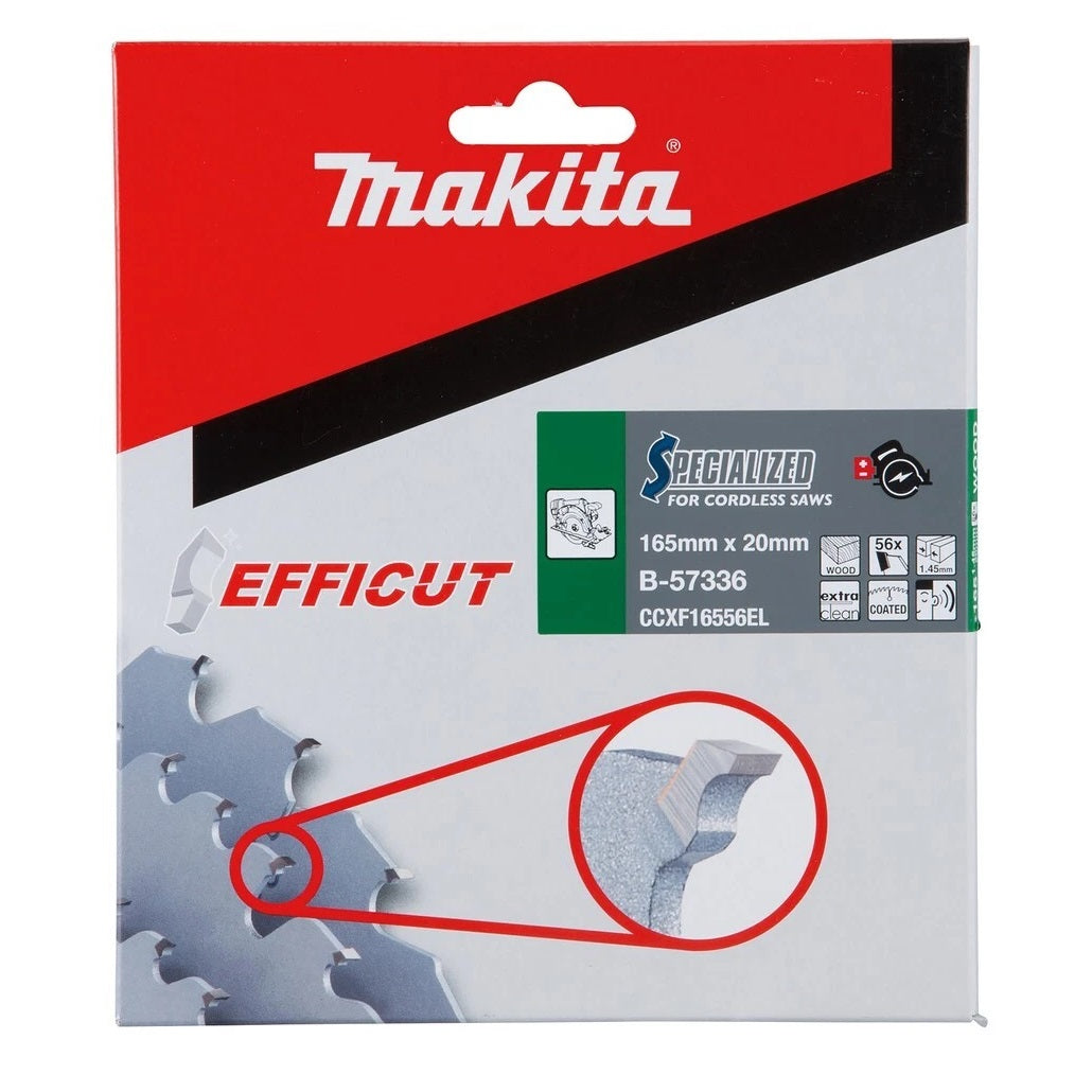 Makita Specialized TCT Saw Blade Grey 165mm x 20mm B-57336