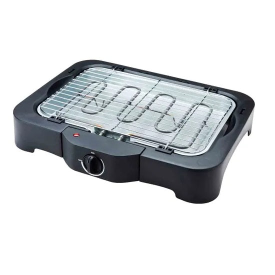 Quest Electric BBQ Grill Black 2300W 35899 | Water Reservoir Reduces Smoke | Cool Touch Control Panel | Power Indicator Light | For All Year Round Barbecues