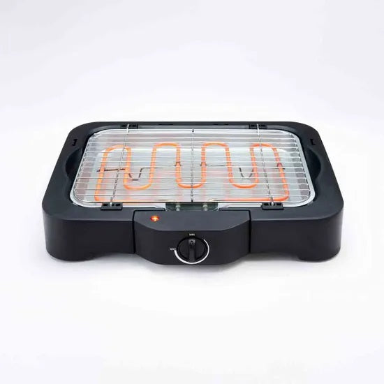 Quest Electric BBQ Grill Black 2300W 35899 | Water Reservoir Reduces Smoke | Cool Touch Control Panel | Power Indicator Light | For All Year Round Barbecues