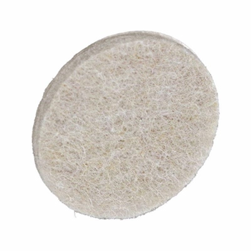 Securit Round Felt Pads Self Adhesive Brown 50mm x 5mm Pack of 4 S5404 | Prevents Scratches | Furniture Floor Protector Pads