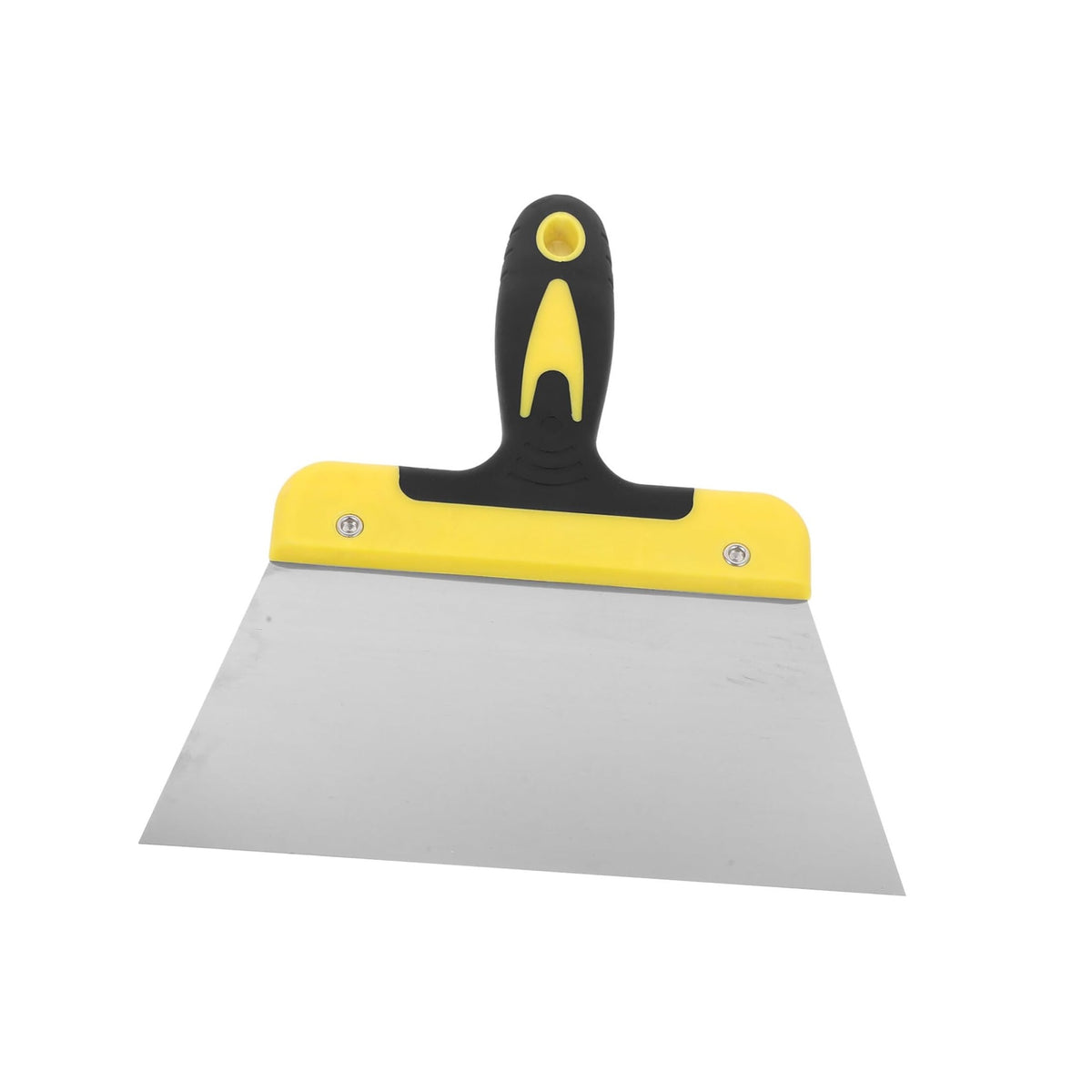 Blackspur Stainless Steel Scraper Yellow and Black 175mm SCR354 | Heavy Duty Putty Knife with Soft Grip Handle | Corrosion Resistant | Stainless Steel Material Will Stop Rusting of The Blade