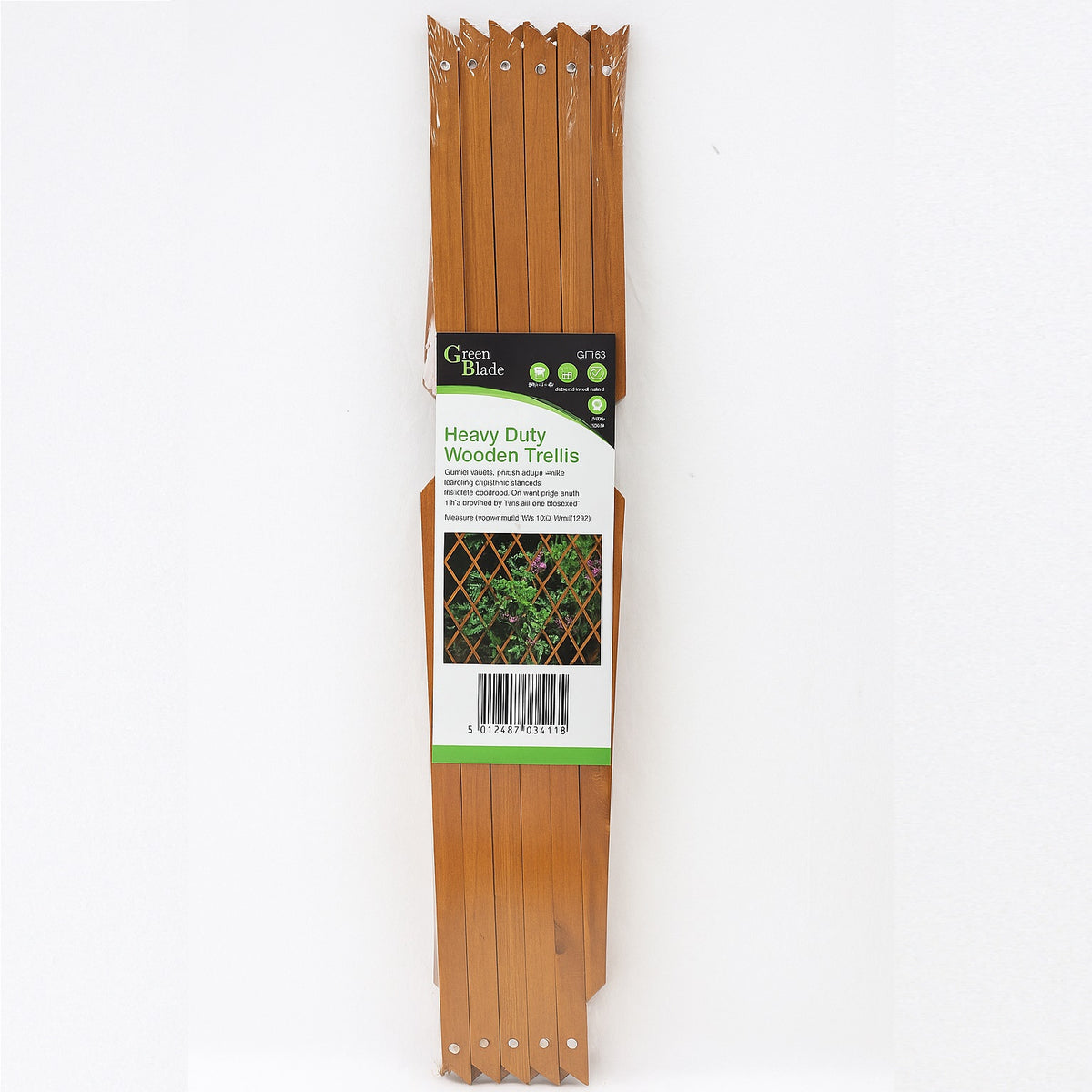 Green Blade Heavy Duty Wooden Trellis Brown 180cm x 60cm ET156 | Durable | Wood Construction | Easy Assembly | Thickness 5mm
