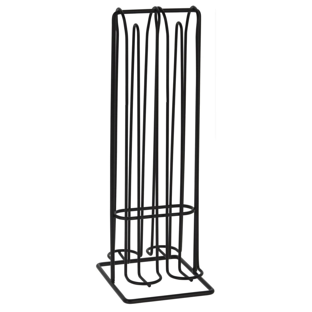 Excellent Houseware Metal Coffee Capsule Holder Black 12cm x 10cm x 29cm 404002460