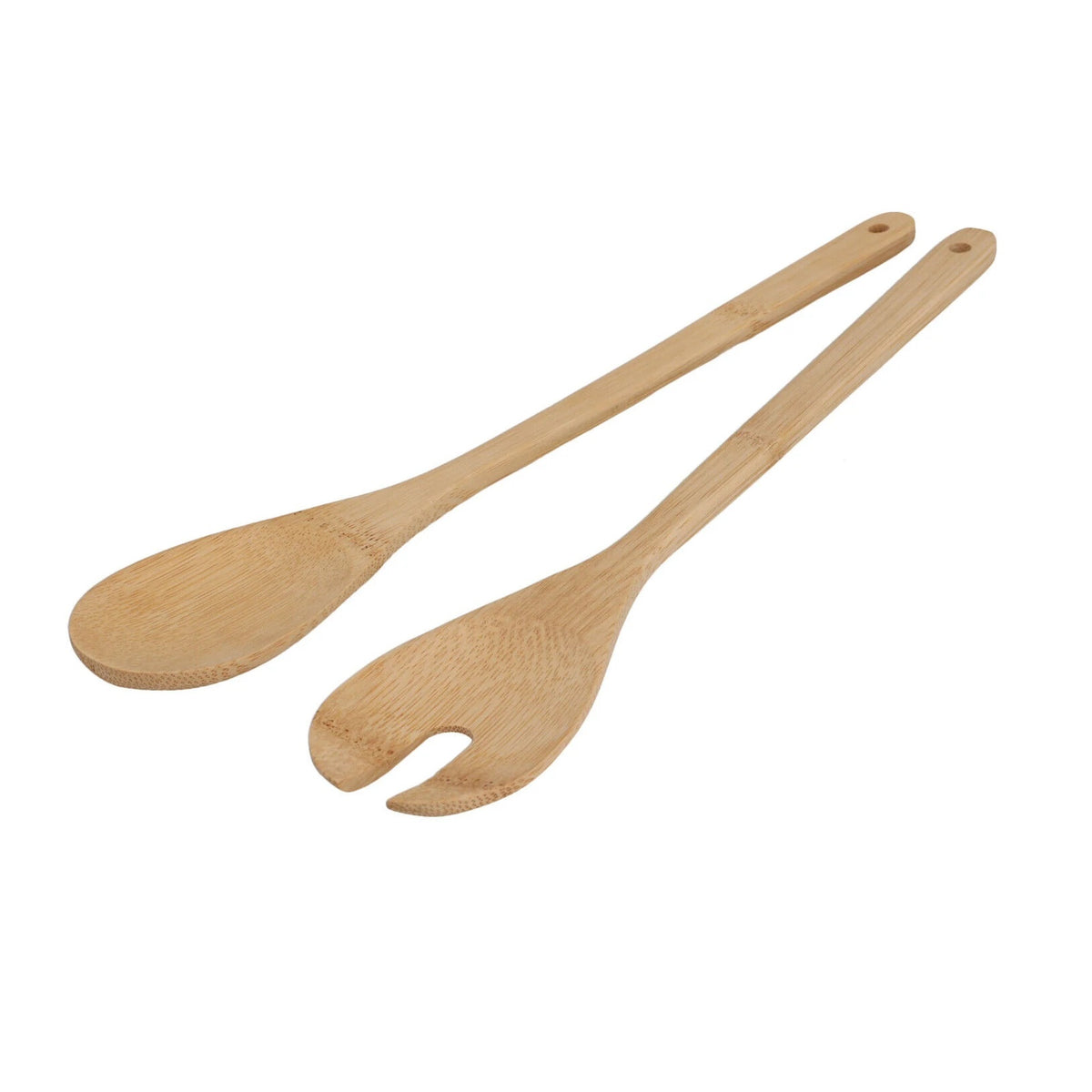 Excellent Houseware Salad Server Set Natural 31cm x 6cm x 0.7cm 2-Piece BA2000050