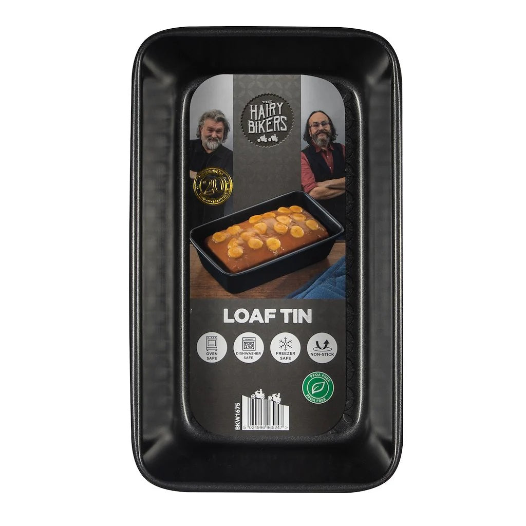 Hairy Bikers Loaf Tin Black 0.8mm BKW1675 | Oven Safe | Dishwasher Safe | Freezer Safe | Non Stick