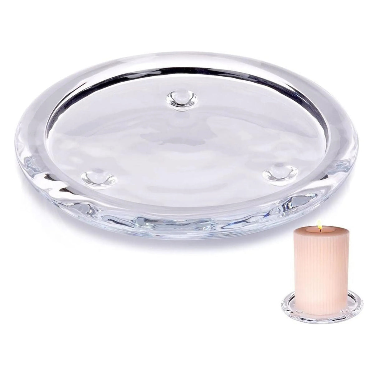 Home and Styling Collection Glass Candle Holder Clear 10cm CD1003080