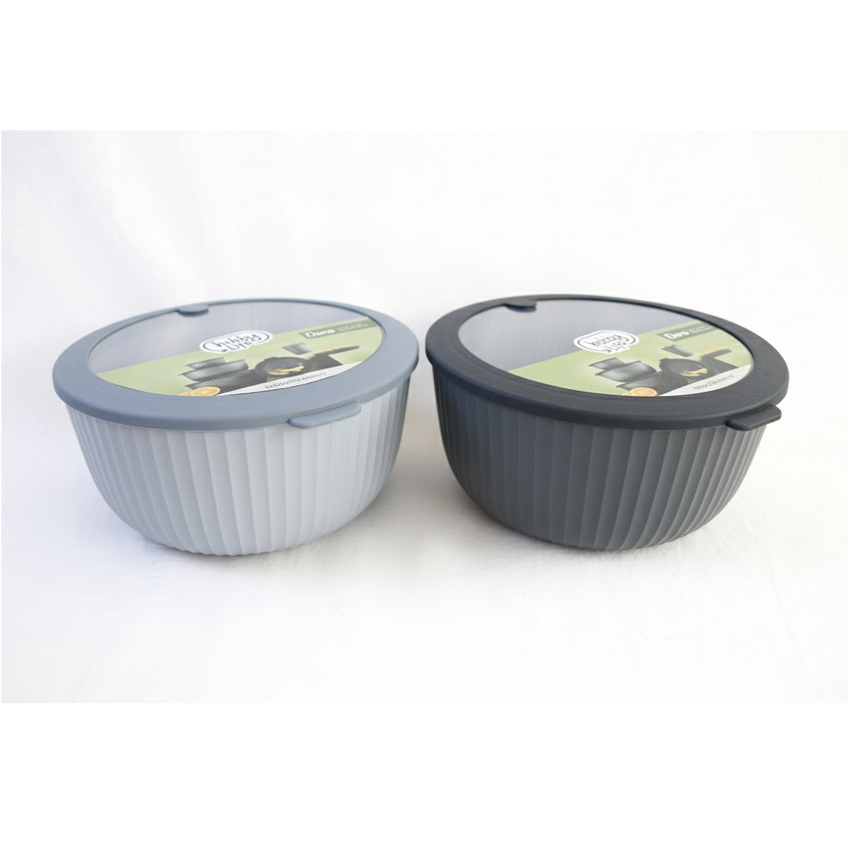 Hobby Life Dora Duo Bowl with Lid Assorted Colours 4.2Ltr Pack of 1 31361 | BPA Free | Leakproof and Airtight