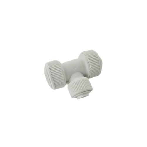 Securplumb Push Fit Reducing Tee White 22mm x 15mm Pack of 1 SU8933 | Plastic Plumbing Fitting Connector | Easy to Install