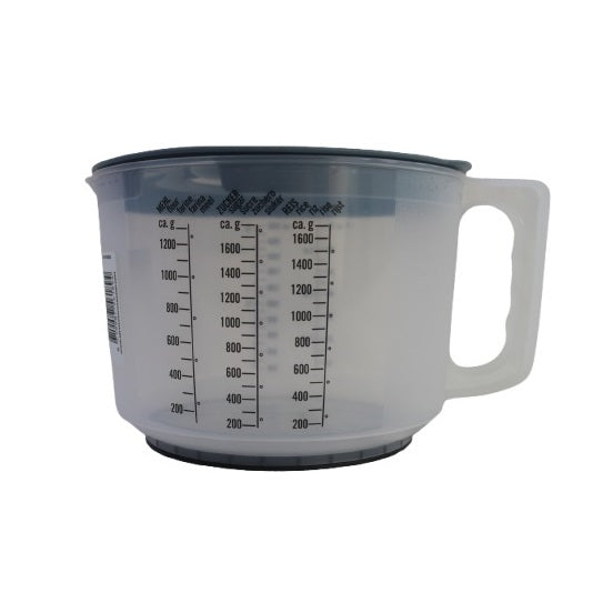 Measuring and Mixing Jug with Markings Clear 2Ltr Y54231140 | Plastic Kitchen Measuring Cup | With Easy Grip Handle | Ideal for Baking-Cooking and Food Preparation