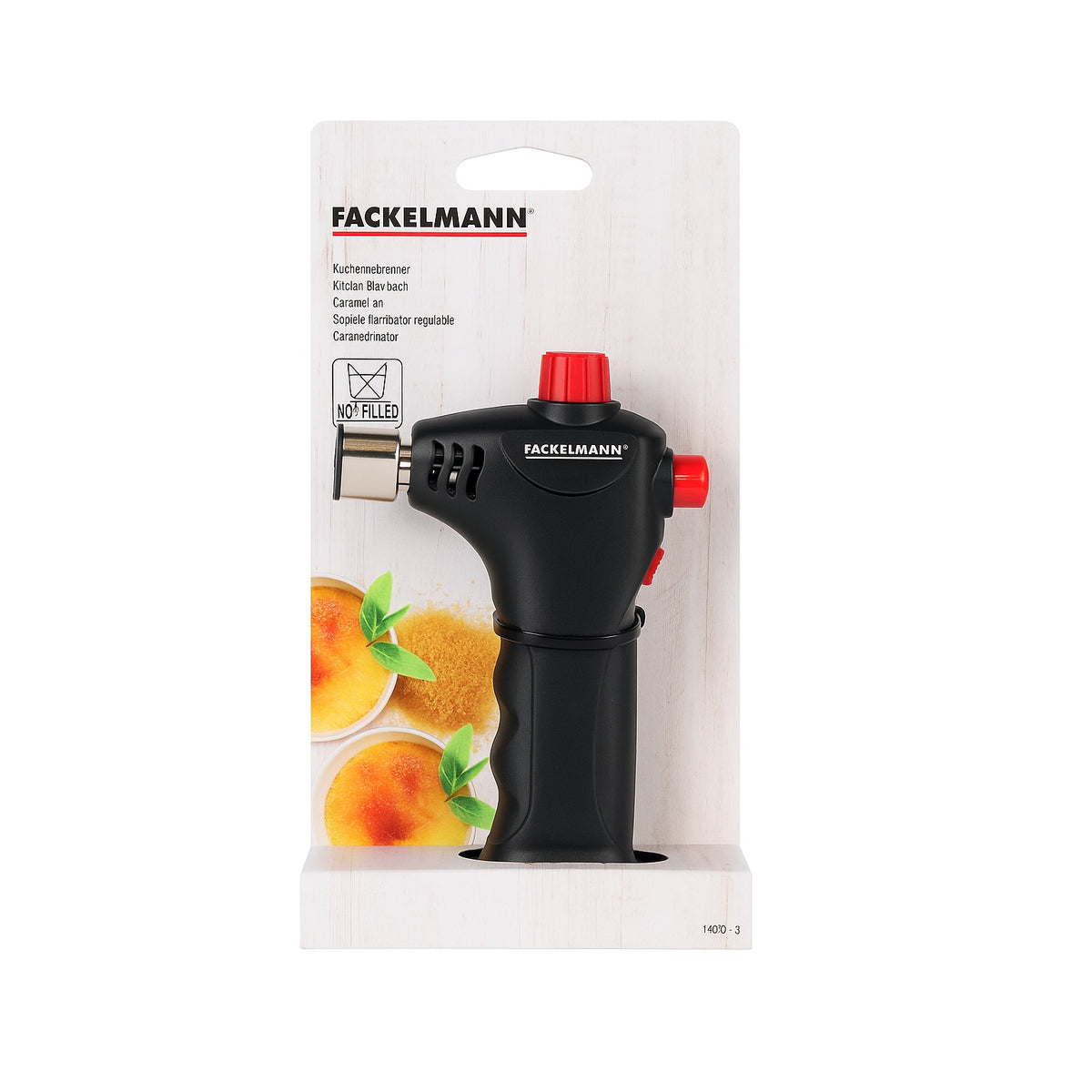 Fackelmann Kitchen Blowtorch Black 14090
