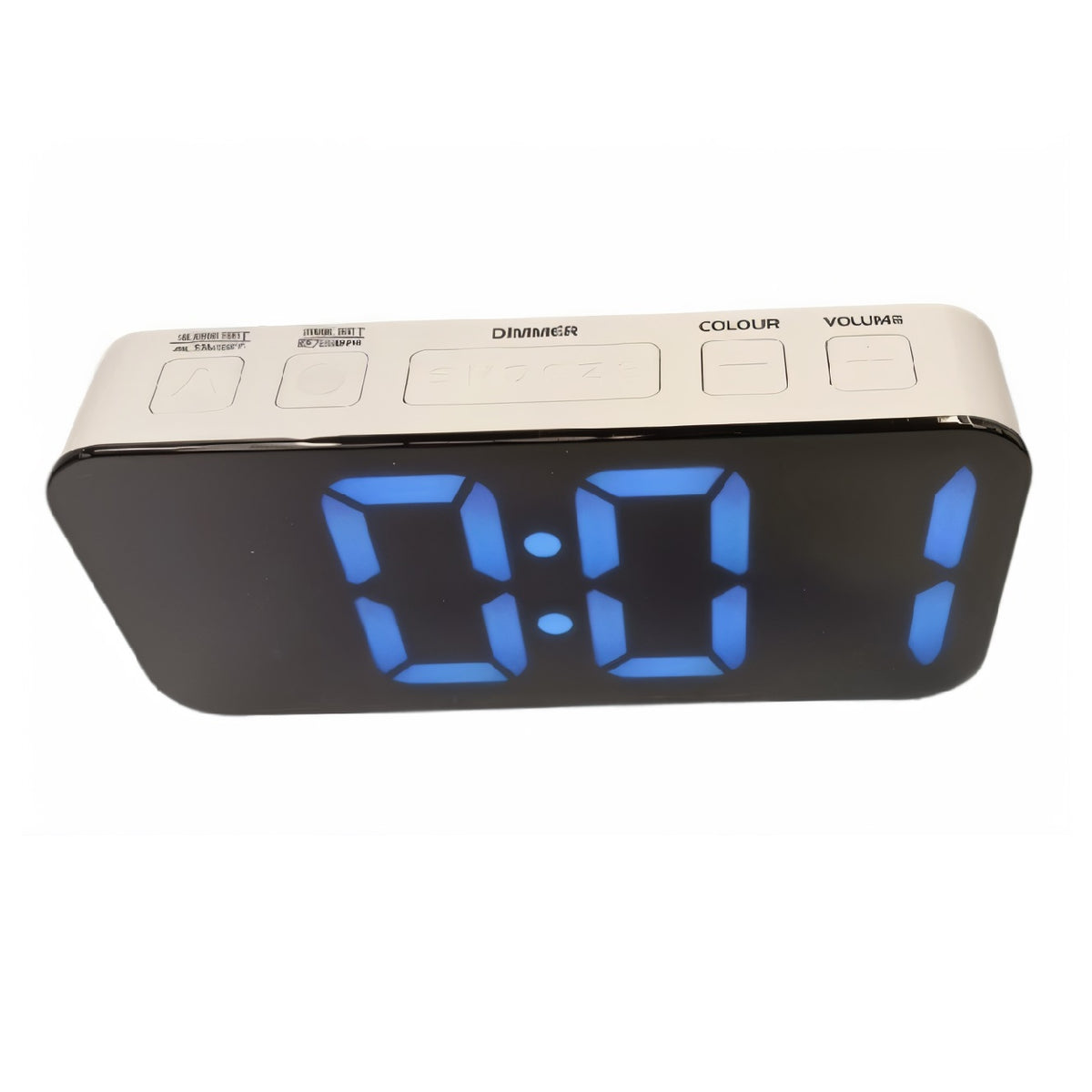 Acctim Jaxon LED Colour Changing Alarm Clock White 16512 | Smart Connector USB-C Charging Hub | Crescendo Alarm with Snooze | Adjustable Alarm volume | Hi-Lo Dimmer | USB-C Power Cable Included