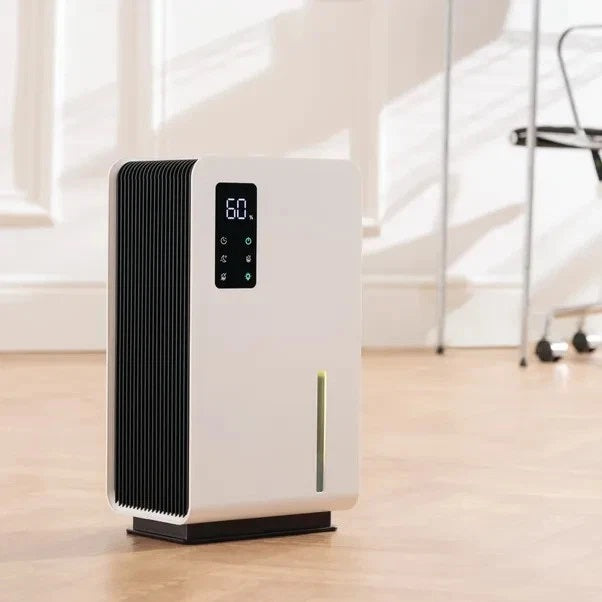 Daewoo Dehumidifier with Air Purifier Black and White 3.2Ltr COL1657 | HEPA 12 Filter | Sleep Mode | 500ml Extraction Per Day | Suitable Room Size | Improved Air Quality