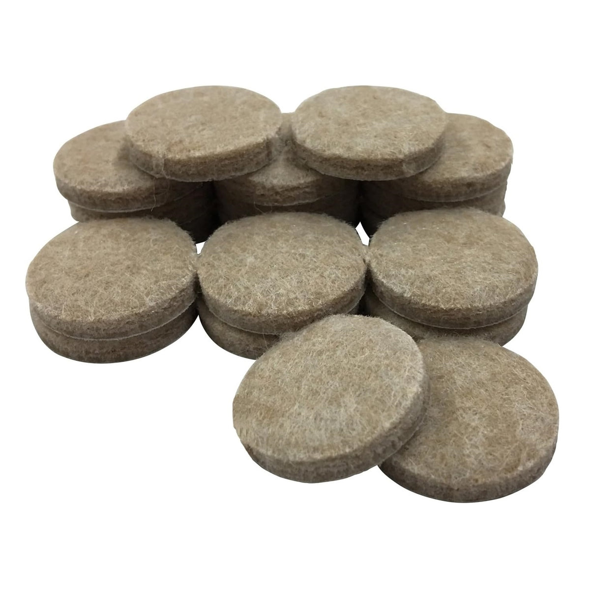 Securit Self Adhesive Round Felt Pads Beige 19mm x 5mm Pack of 24 S5401 | Furniture Floor Protector Pads | Prevents Scratches and Reduces Noise | For Chairs-Tables and Home Surfaces