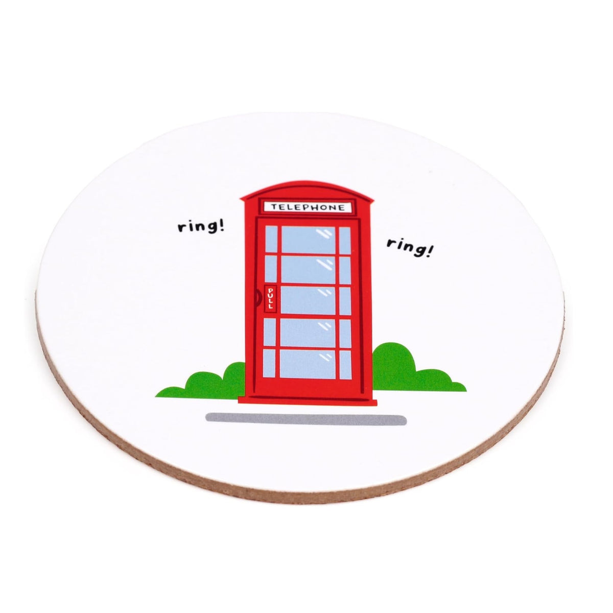 Puckator London Souvenir Cork Coasters Multicoloured Pack of 4 KP82 | Assorted Design | British Souvenir Gift | Drinks Coasters for Home-Kitchen and Office