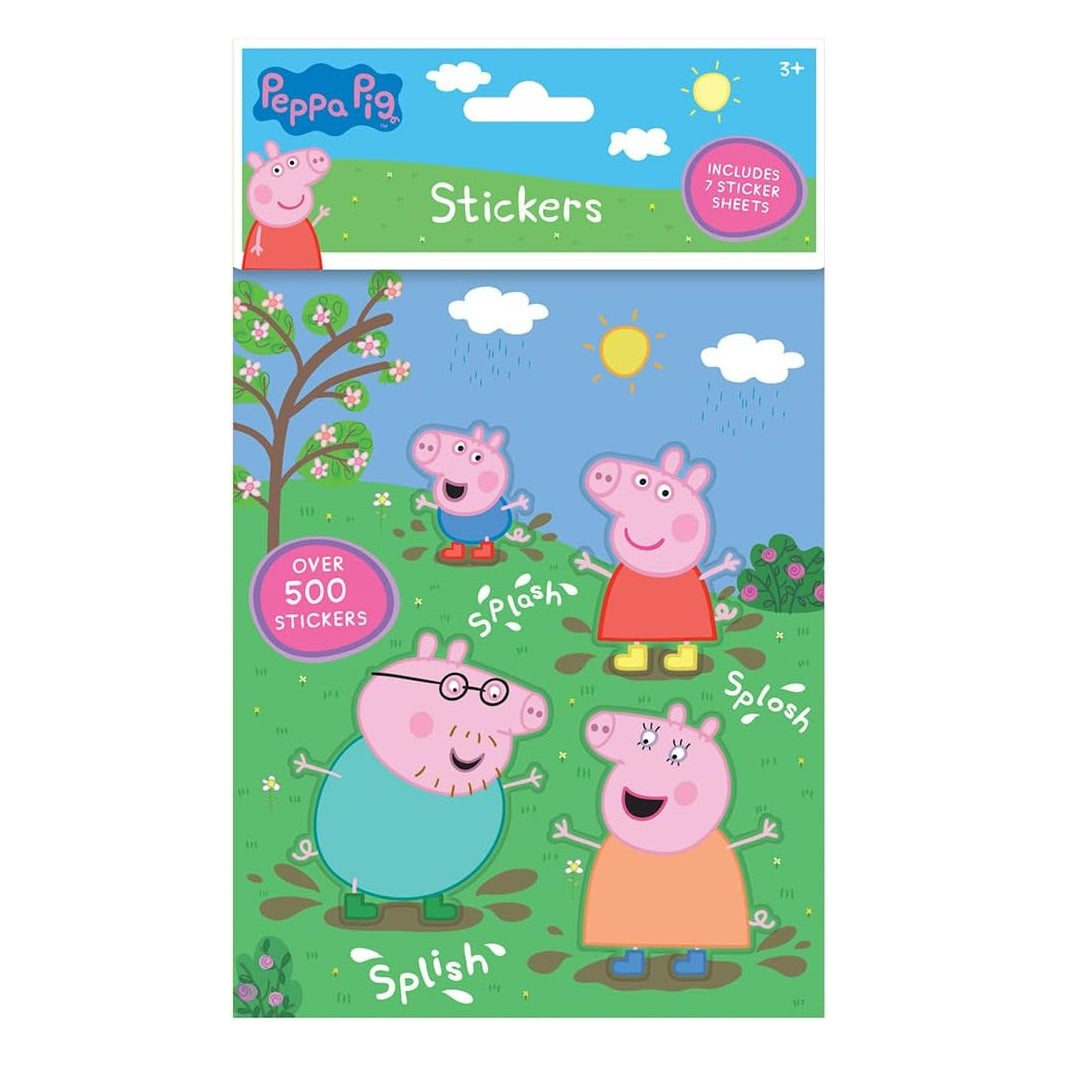 Peppa Pig Stickers Multicoloured Pack of 7 PESTR-5 | Over 500 Stickers | Fun Craft and Activity Stickers for Kids 3 Plus