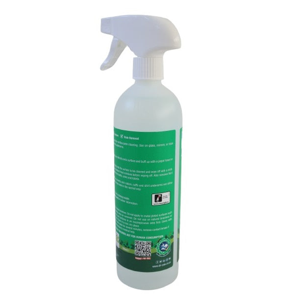 Dri Pak Pure White Vinegar Spray Green 750ml WVBTTSCDP127 | Multi-Purpose Cleaner | For Glass-Mirrors-Surfaces and Stain Removal | Fragrance-Free Eco Cleaning Solution