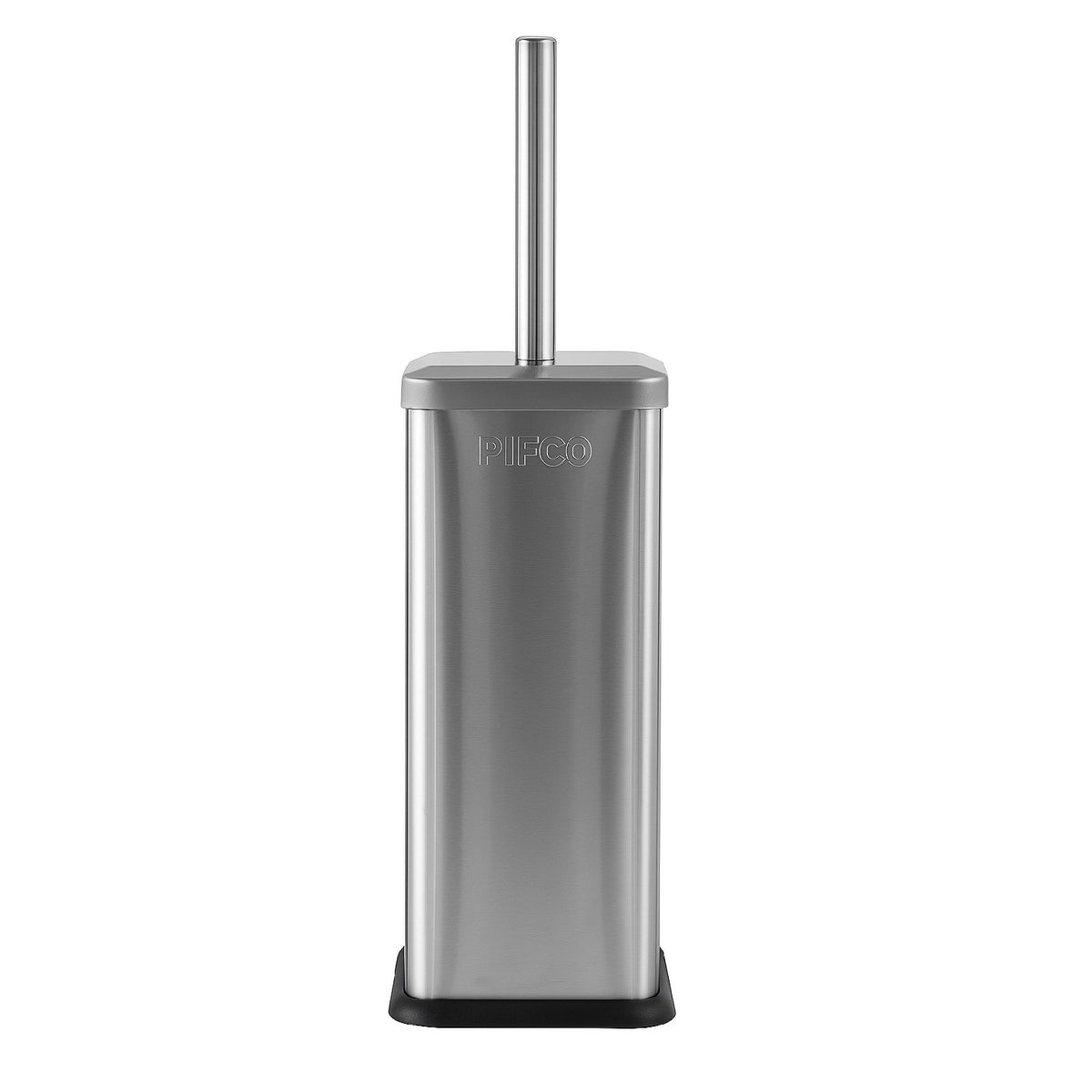 Pifco Stainless Steel Soft Square Toilet Brush Silver H38cm x W11cm x D11cm 190918