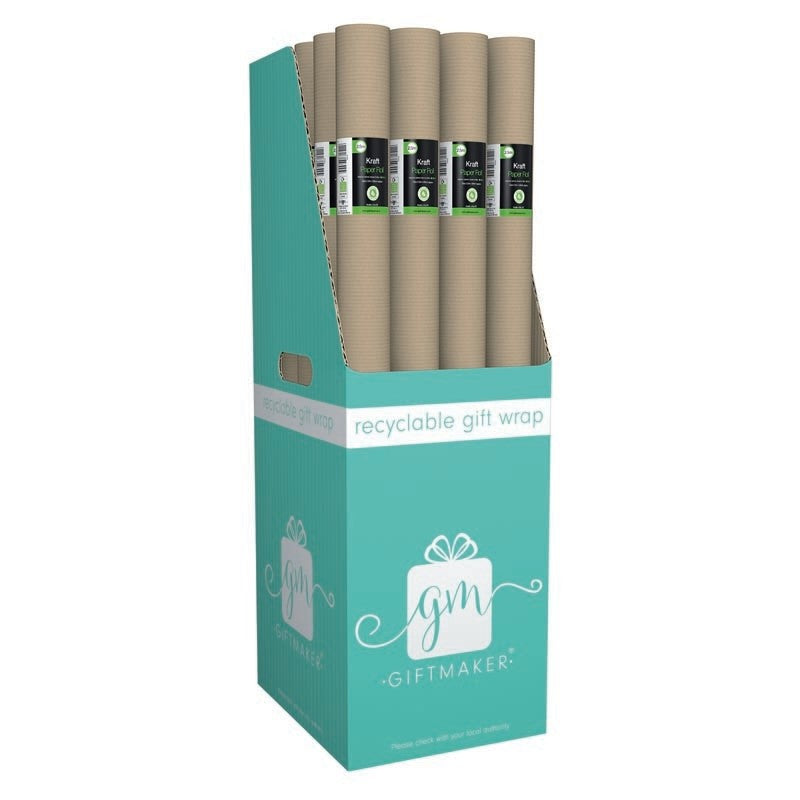 Design Group Kraft Paper Roll Brown 2.5Mtr x 69cm Pack of 1 YANGW20L | Recyclable Gift Wrap | Packing and Craft Paper | For School-Home and Office