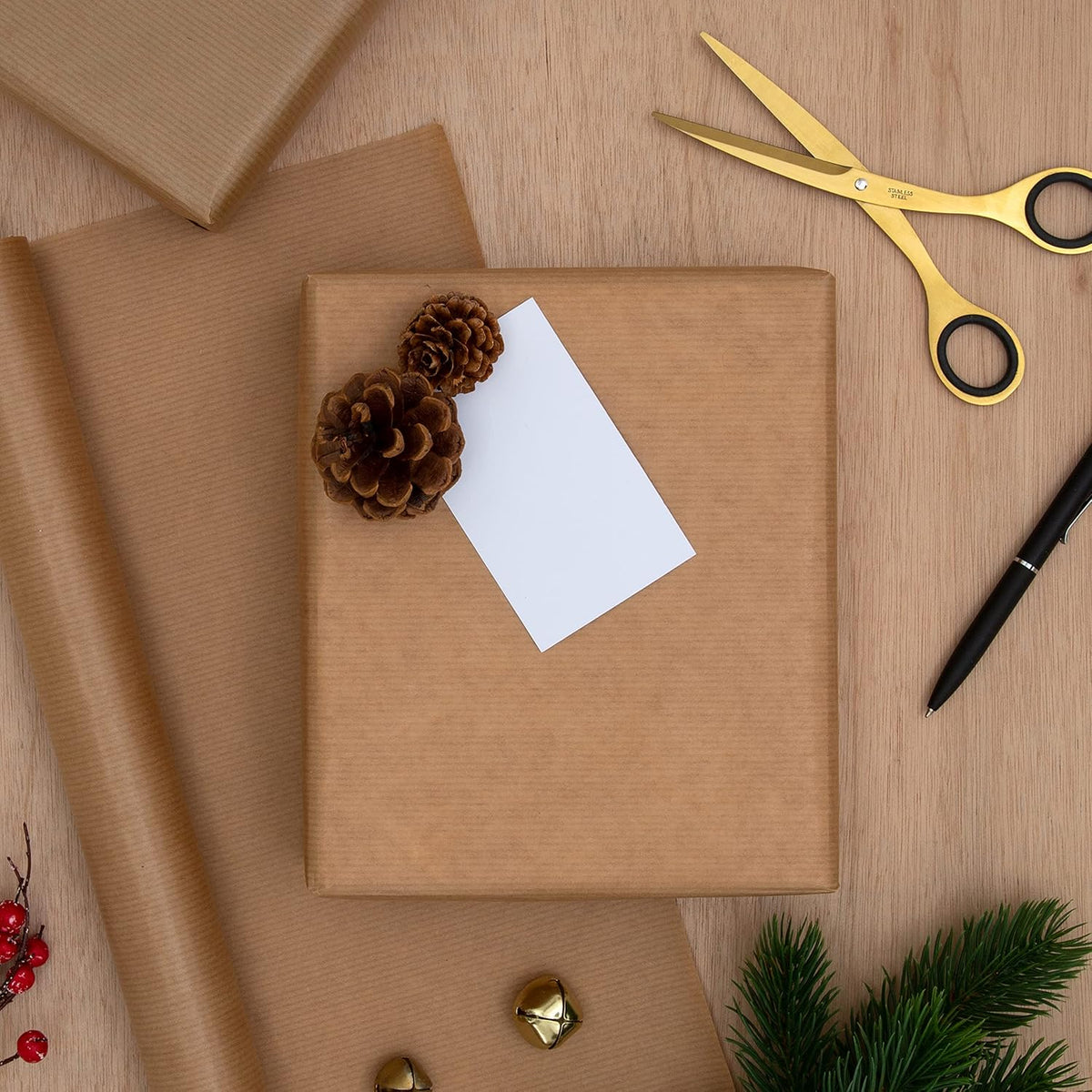 Design Group Kraft Paper Roll Brown 2.5Mtr x 69cm Pack of 1 YANGW20L | Recyclable Gift Wrap | Packing and Craft Paper | For School-Home and Office