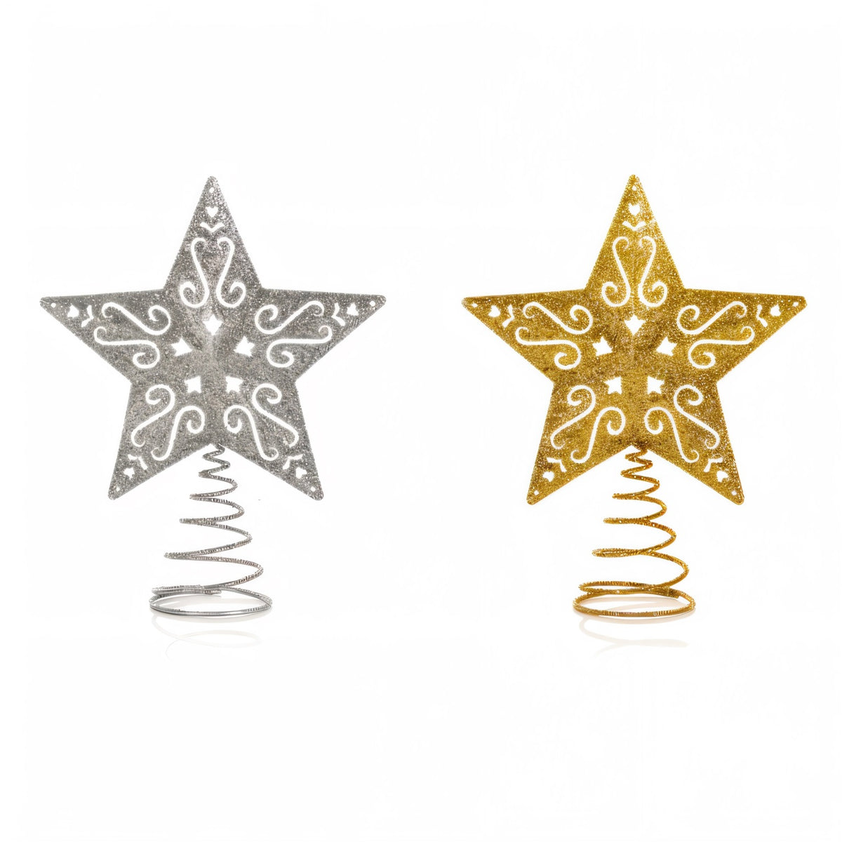 Premier Metal Christmas Star Tree Topper Assorted Colours 25cm Pack of 1 TD251265