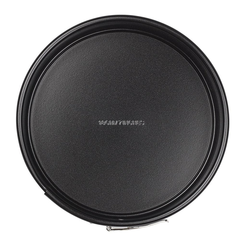 Tala Performance Springform Cake Tin Black 18cm x 7cm 10A14384 | Tough and Durable | Metal Utensil Safe | 2-Layer Non Stick | BPA Free | Easy to Clean | Quick Release Loose Base | Fridge and Freezer Safe | Dishwasher Safe | Oven Safe | Embossed Size on