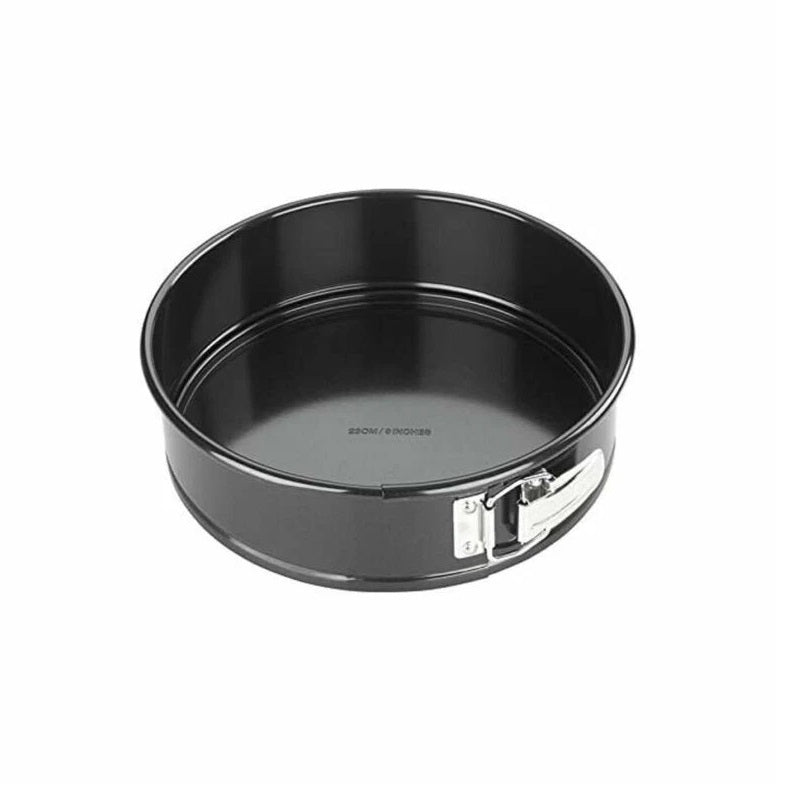Tala Performance Springform Cake Tin Black 20cm x 7cm 10A10647 | Tough and Durable | Metal Utensil Safe | 2-Layer Non Stick | BPA Free | Easy to Clean | Quick Release Loose Base | Fridge and Freezer Safe | Dishwasher Safe | Oven Safe | Embossed Size on