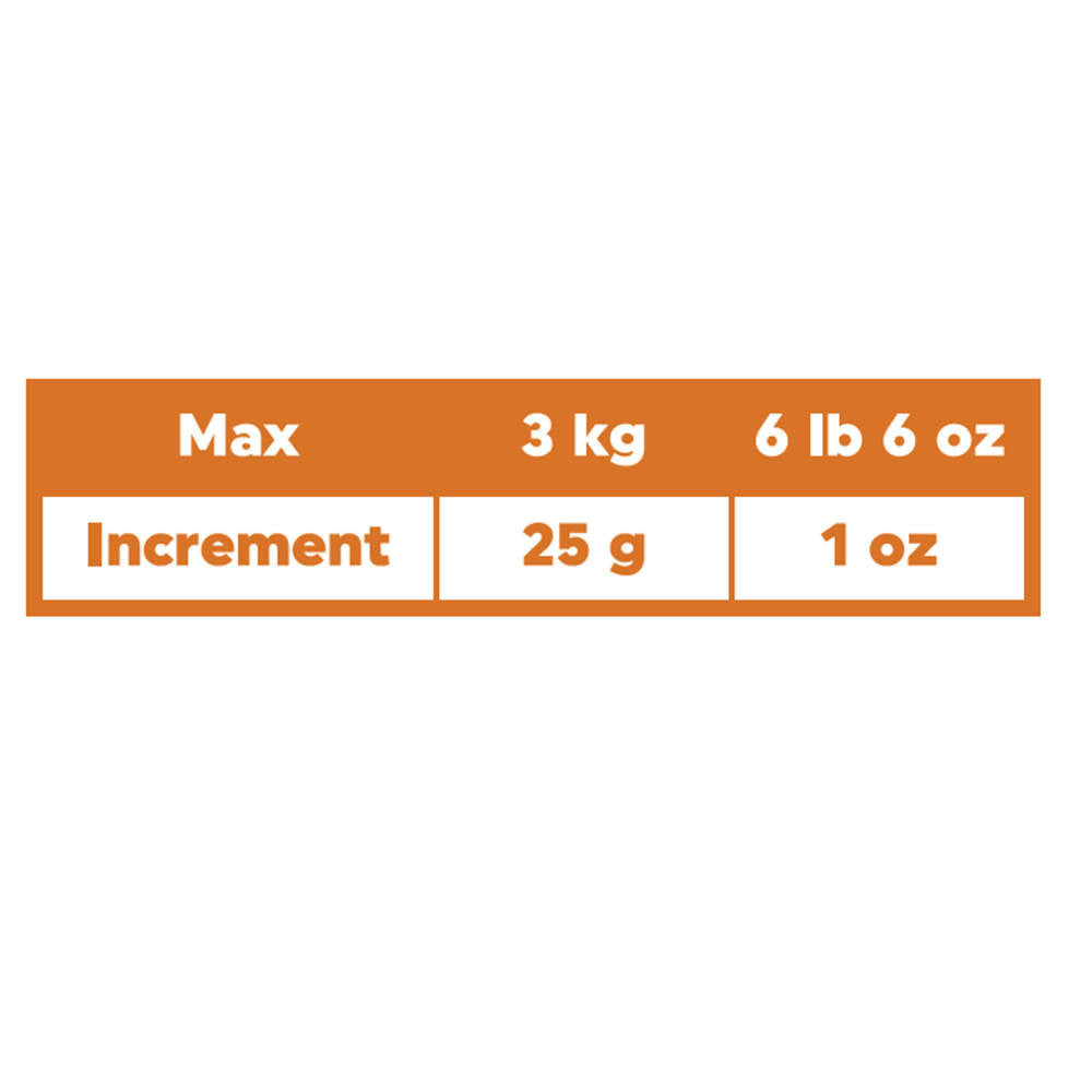 Salter Mechanical Kitchen Scale White 24cm x 18cm 112 WHFEU12 | Max Weight 3Kg | Compact Design | Easy-Read Dial | 1Ltr Dishwasher Safe Bowl | No Battery Required
