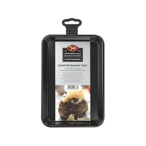 Tala Performance Baking Tray Black 20.4cm x 14.3cm x 2.6cm 10A10668 | Tough and Durable | Metal Utensil Safe | 2-Layer Non Stick | BPA Free | Easy to Clean | Quick Release Loose Base | Fridge and Freezer Safe | Dishwasher Safe | Oven Safe | Airfryer Safe