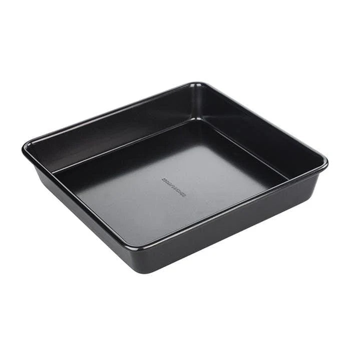 Tala Performance Square Baking Pan Black 23cm x 23cm x 4.2cm 10A10666 | Tough and Durable | Metal Utensil Safe | 2-Layer Non Stick | BPA Free | Easy to Clean | Portion Markings | Fridge and Freezer Safe | Dishwasher Safe | Oven Safe
