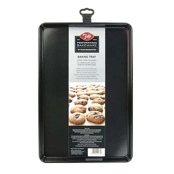 Tala Performance Baking Tray Black 35.9cm x 25.7cm x 2.6cm 10A10669 | Tough and Durable | Metal Utensil Safe | 2-Layer Non Stick | BPA Free | Easy to Clean | Fridge and Freezer Safe | Dishwasher Safe | Oven Safe