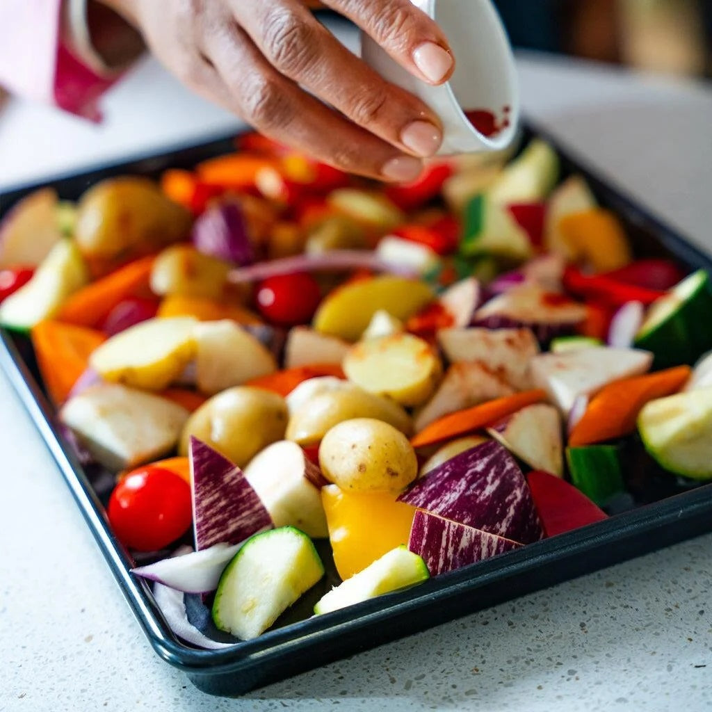 Tala Performance Baking Tray Black 41cm x 28.8cm x 2.6cm 10A10670 | Tough and Durable | Metal Utensil Safe | 2-Layer Non Stick | BPA Free | Easy to Clean | Fridge and Freezer Safe | Dishwasher Safe | Oven Safe