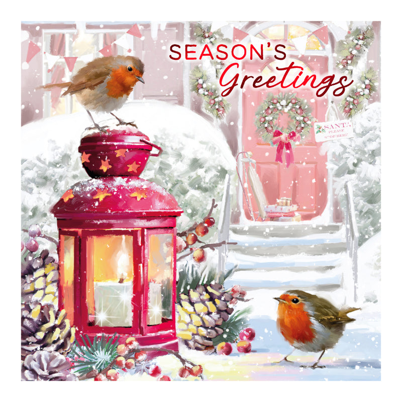 Eurowrap Snowman and Robin Luxury Christmas Cards Assorted Pack of 12 X-35789-BC